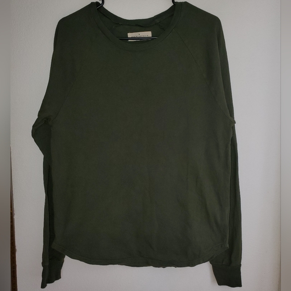 Imogene and Willie Green Long Sleeve Crew Neck Pullover Shirt Men's Sz Small - Picture 1 of 4